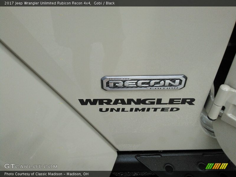 Gobi / Black 2017 Jeep Wrangler Unlimited Rubicon Recon 4x4