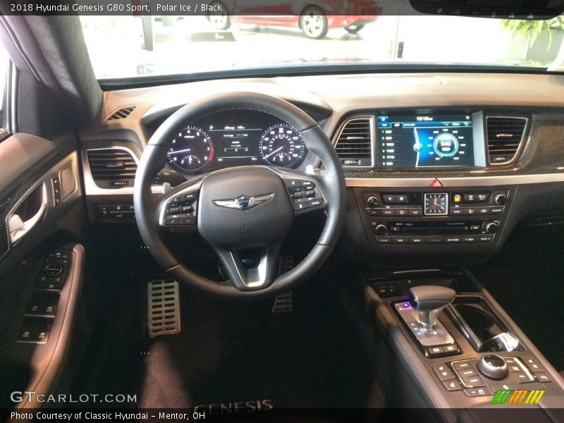 Polar Ice / Black 2018 Hyundai Genesis G80 Sport