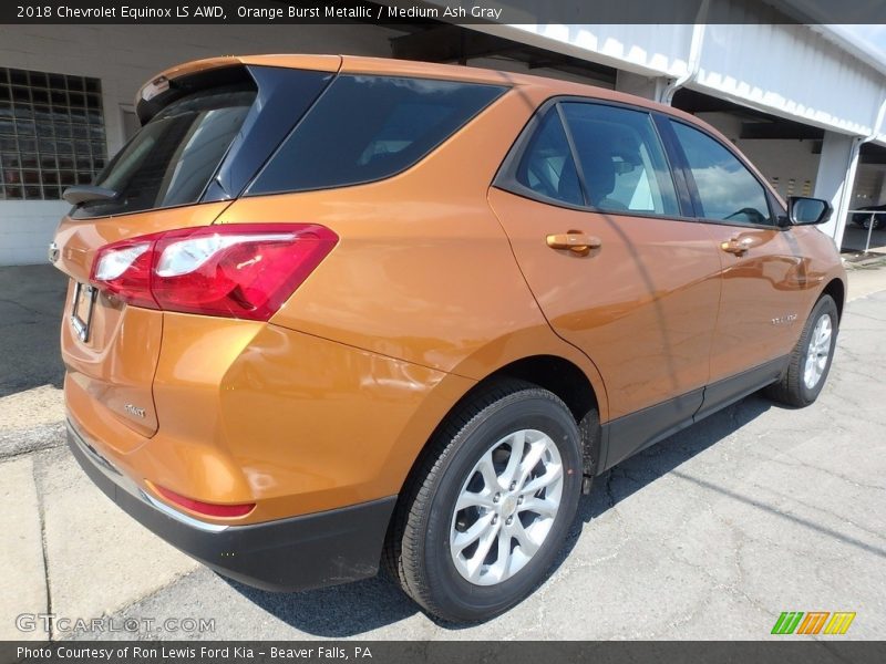 Orange Burst Metallic / Medium Ash Gray 2018 Chevrolet Equinox LS AWD