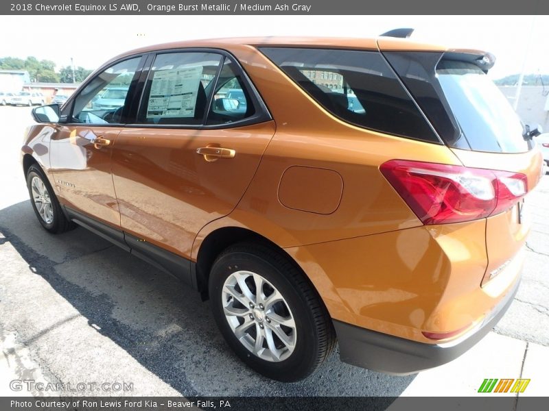 Orange Burst Metallic / Medium Ash Gray 2018 Chevrolet Equinox LS AWD