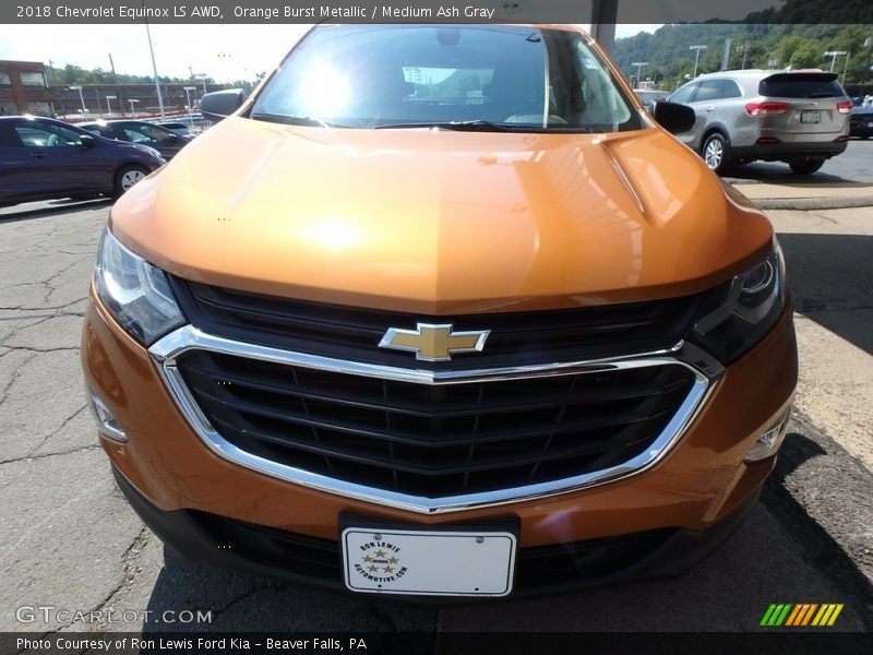 Orange Burst Metallic / Medium Ash Gray 2018 Chevrolet Equinox LS AWD
