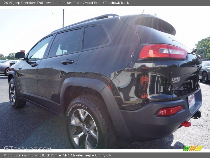 Brilliant Black Crystal Pearl / Trailhawk Black 2015 Jeep Cherokee Trailhawk 4x4