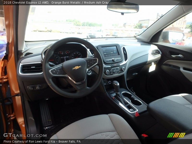Orange Burst Metallic / Medium Ash Gray 2018 Chevrolet Equinox LS AWD