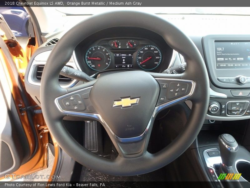 Orange Burst Metallic / Medium Ash Gray 2018 Chevrolet Equinox LS AWD