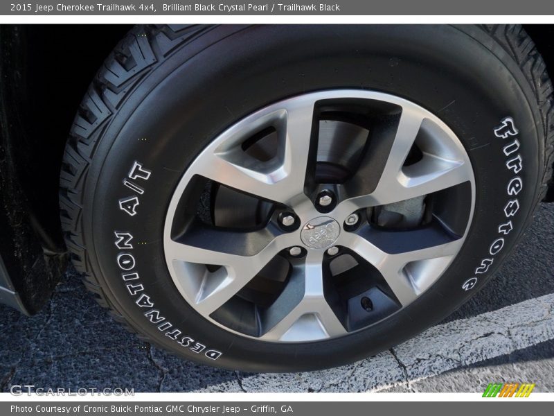Brilliant Black Crystal Pearl / Trailhawk Black 2015 Jeep Cherokee Trailhawk 4x4