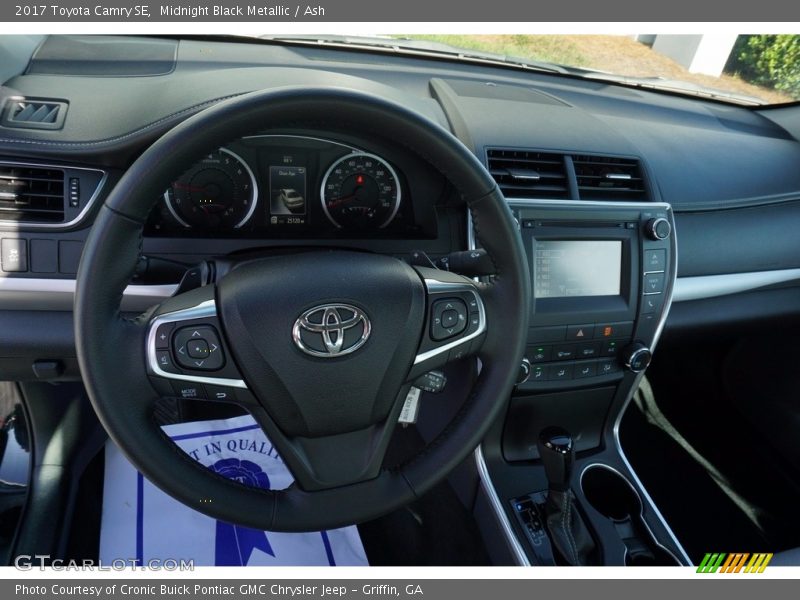 Midnight Black Metallic / Ash 2017 Toyota Camry SE