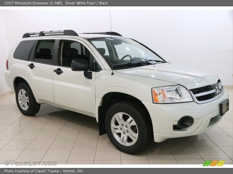Dover White Pearl / Black 2007 Mitsubishi Endeavor LS AWD