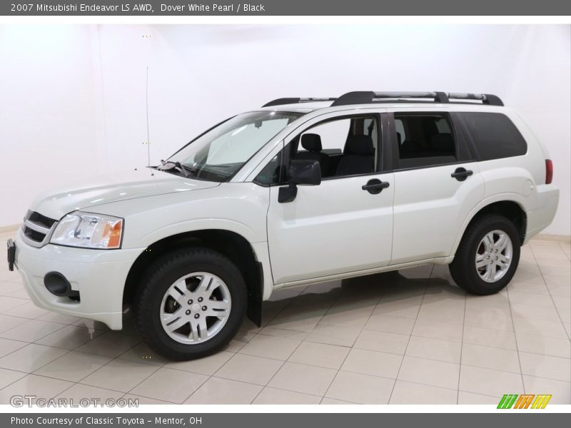 Dover White Pearl / Black 2007 Mitsubishi Endeavor LS AWD