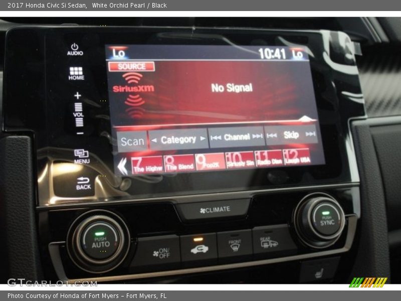 White Orchid Pearl / Black 2017 Honda Civic Si Sedan