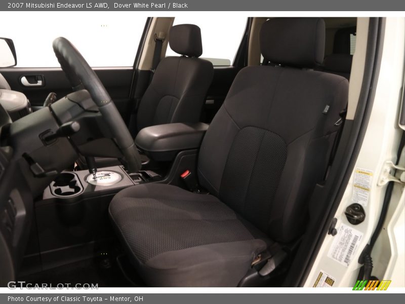 Dover White Pearl / Black 2007 Mitsubishi Endeavor LS AWD