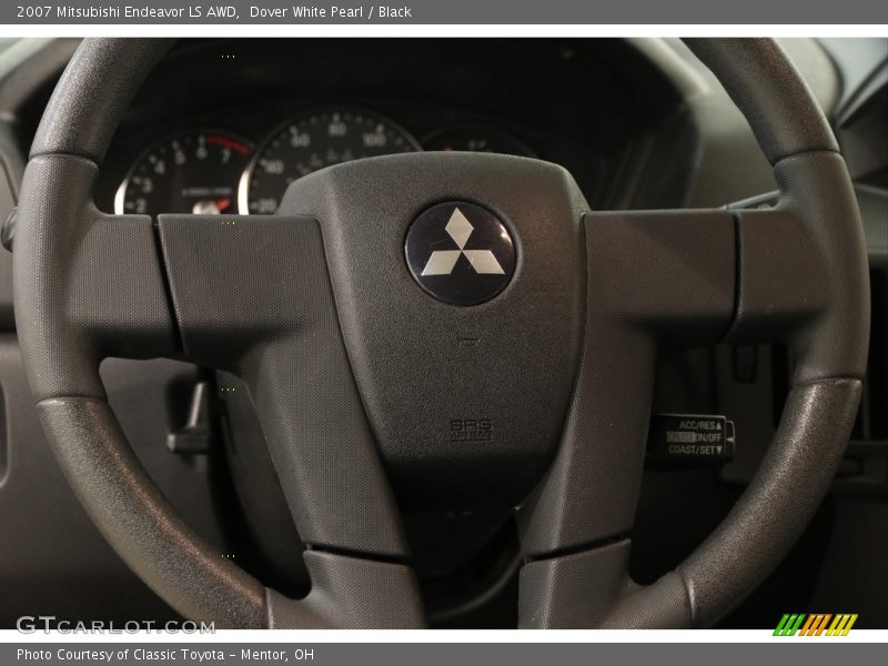 Dover White Pearl / Black 2007 Mitsubishi Endeavor LS AWD