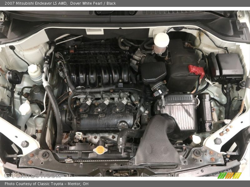 Dover White Pearl / Black 2007 Mitsubishi Endeavor LS AWD