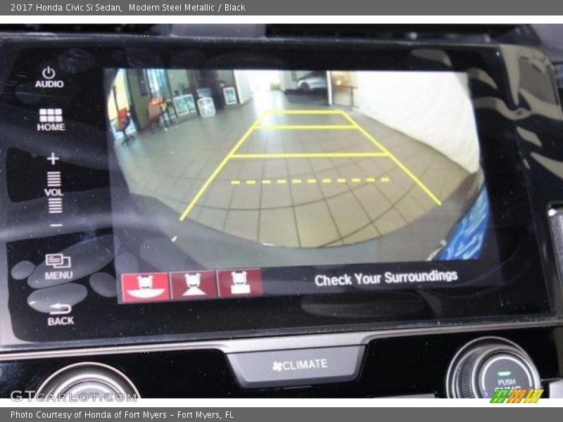 Modern Steel Metallic / Black 2017 Honda Civic Si Sedan