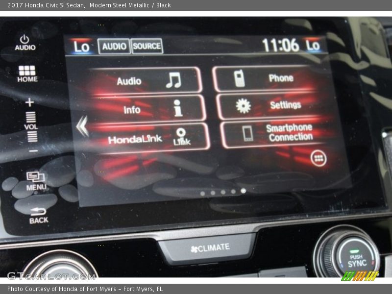 Modern Steel Metallic / Black 2017 Honda Civic Si Sedan