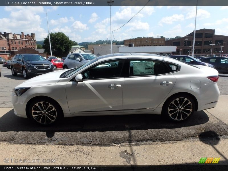 Snow White Pearl / Black 2017 Kia Cadenza Premium