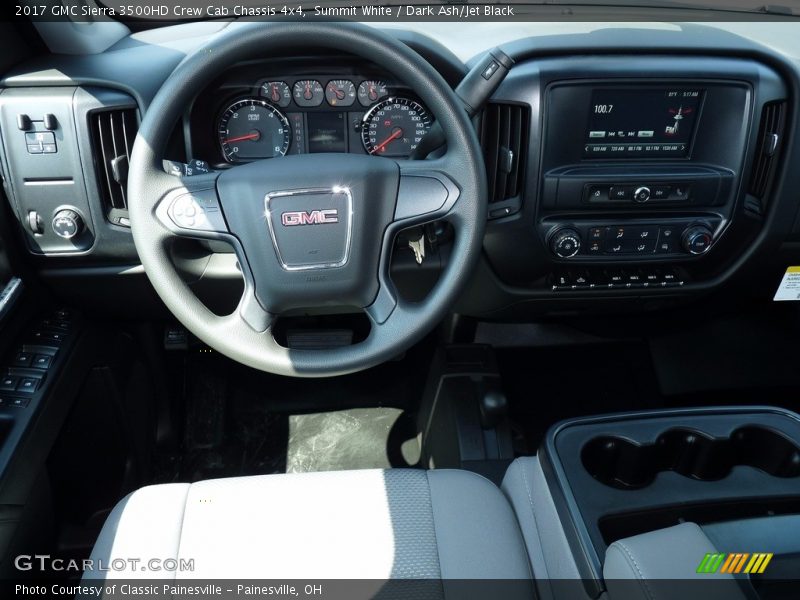 Summit White / Dark Ash/Jet Black 2017 GMC Sierra 3500HD Crew Cab Chassis 4x4