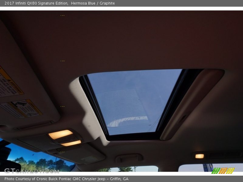 Hermosa Blue / Graphite 2017 Infiniti QX80 Signature Edition