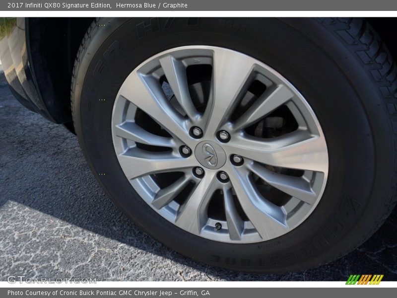 Hermosa Blue / Graphite 2017 Infiniti QX80 Signature Edition