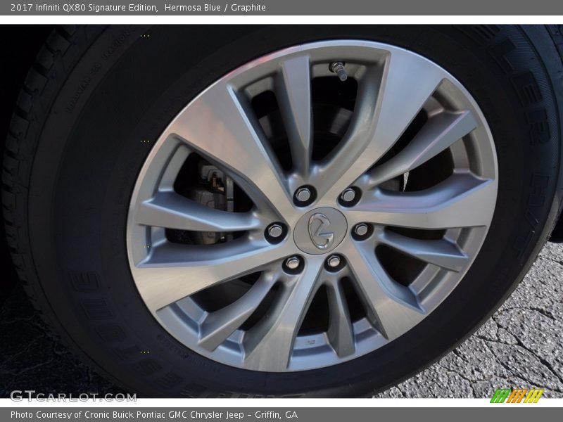 Hermosa Blue / Graphite 2017 Infiniti QX80 Signature Edition