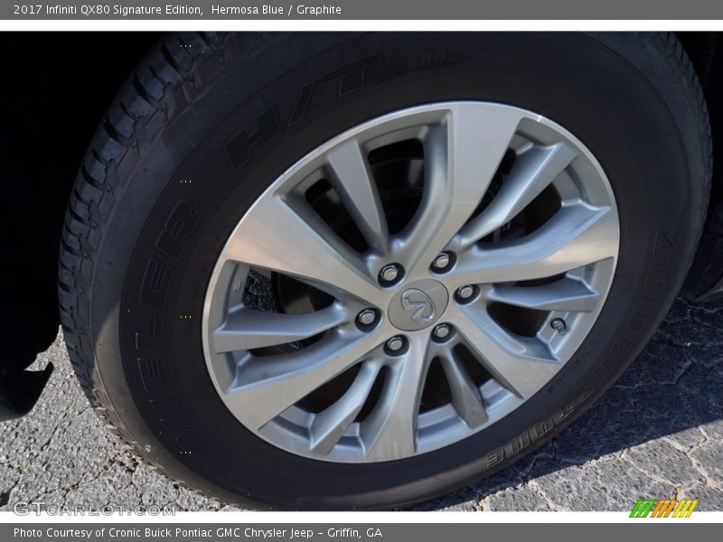 Hermosa Blue / Graphite 2017 Infiniti QX80 Signature Edition