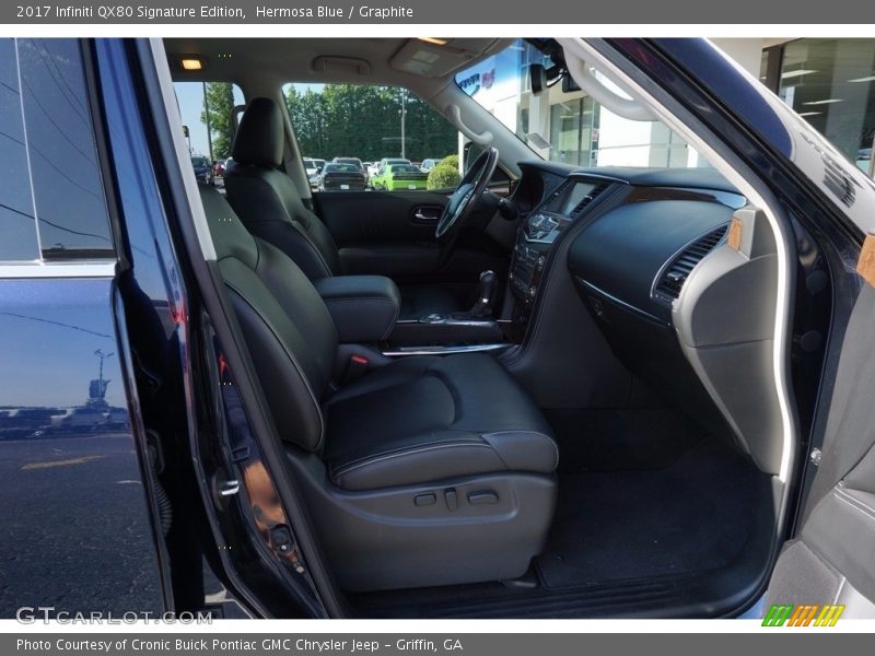 Hermosa Blue / Graphite 2017 Infiniti QX80 Signature Edition