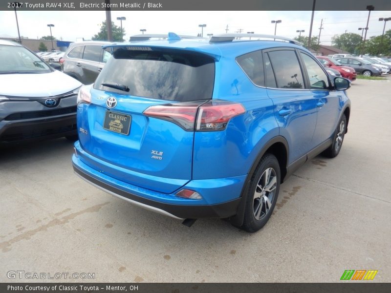 Electric Storm Metallic / Black 2017 Toyota RAV4 XLE