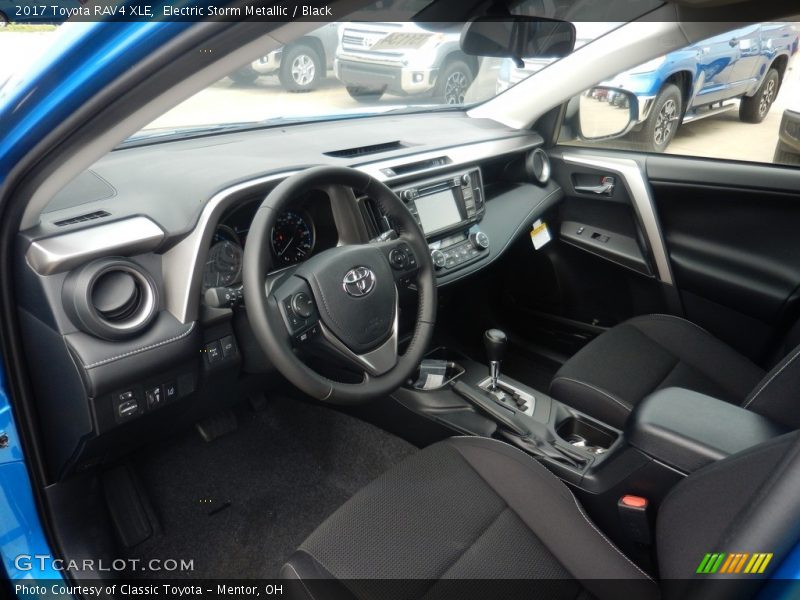 Electric Storm Metallic / Black 2017 Toyota RAV4 XLE
