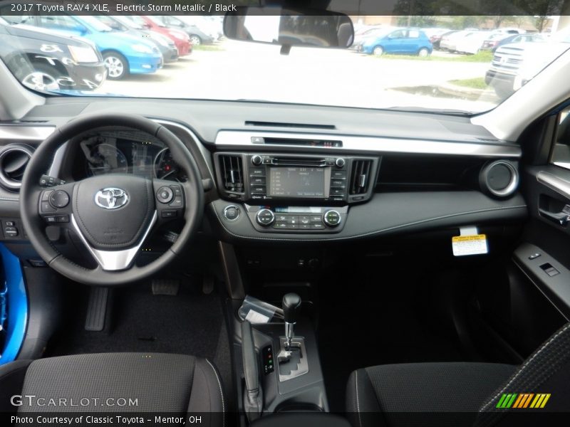 Electric Storm Metallic / Black 2017 Toyota RAV4 XLE