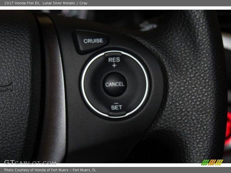 Lunar Silver Metallic / Gray 2017 Honda Pilot EX
