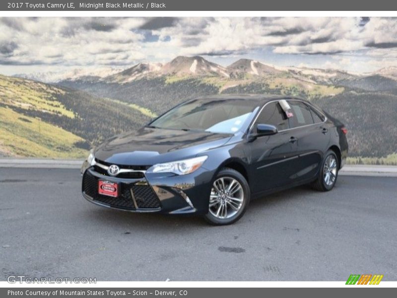 Midnight Black Metallic / Black 2017 Toyota Camry LE