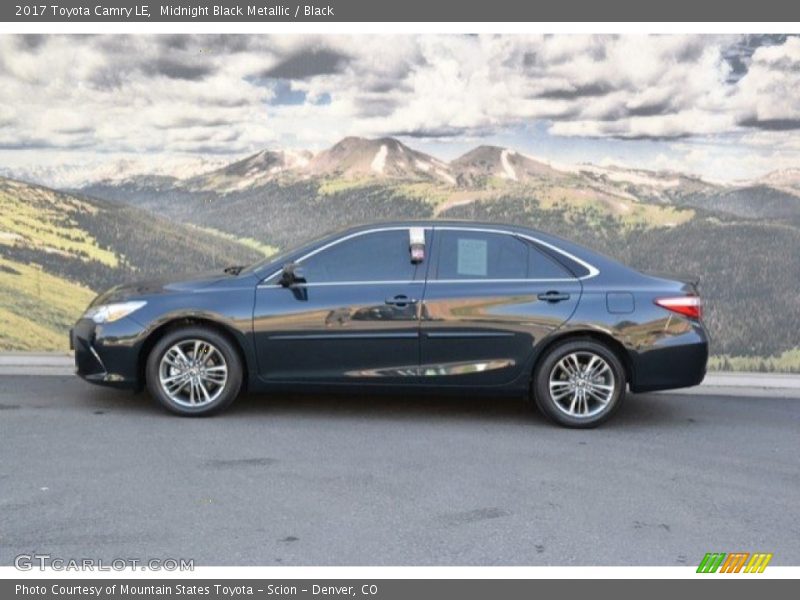 Midnight Black Metallic / Black 2017 Toyota Camry LE