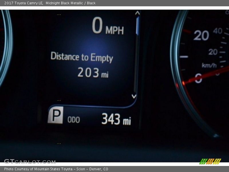 Midnight Black Metallic / Black 2017 Toyota Camry LE