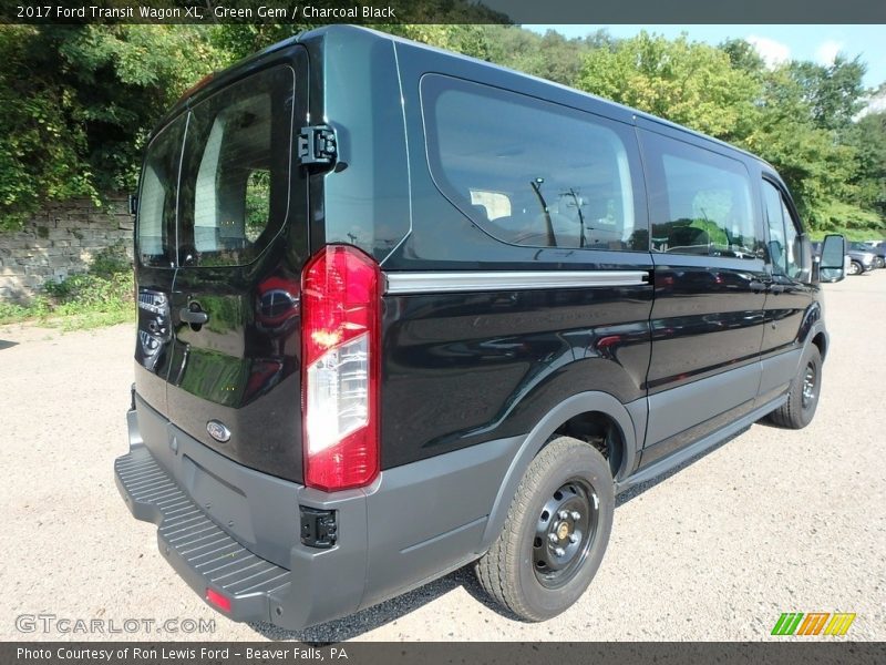 Green Gem / Charcoal Black 2017 Ford Transit Wagon XL