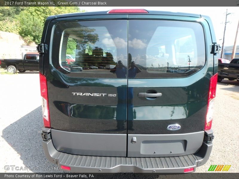 Green Gem / Charcoal Black 2017 Ford Transit Wagon XL