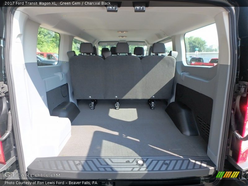 Green Gem / Charcoal Black 2017 Ford Transit Wagon XL