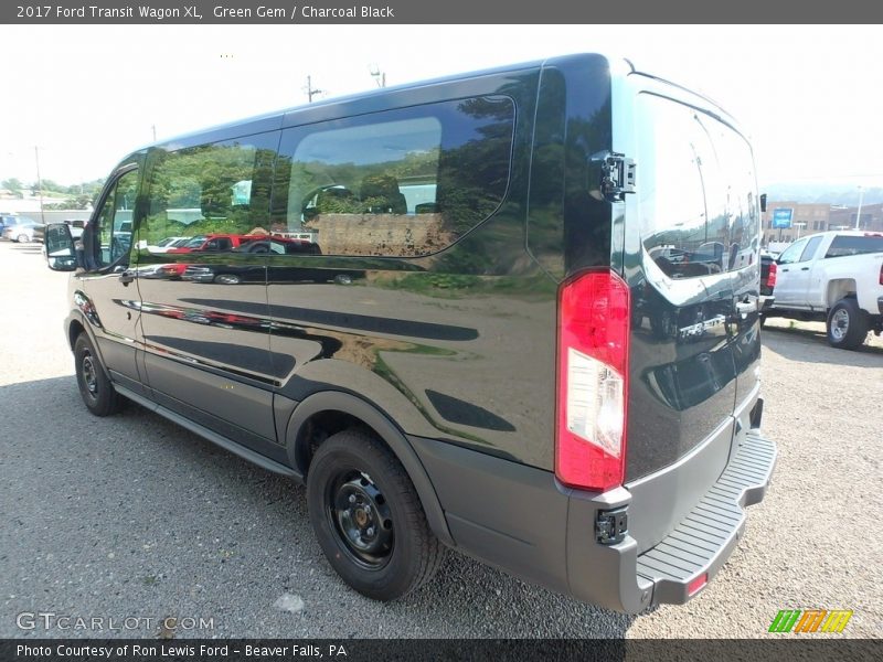 Green Gem / Charcoal Black 2017 Ford Transit Wagon XL
