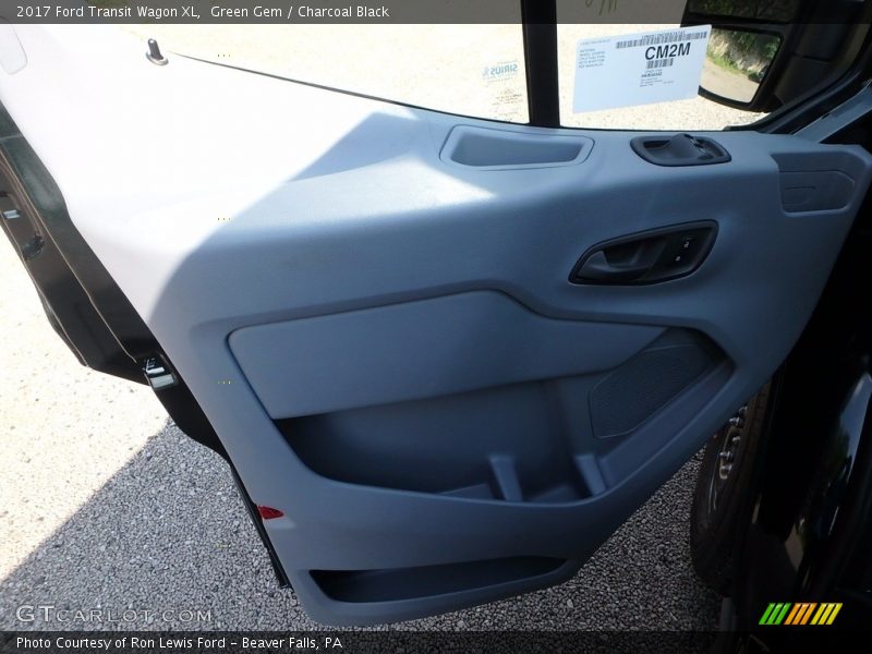 Green Gem / Charcoal Black 2017 Ford Transit Wagon XL