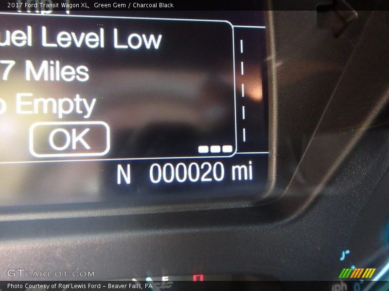 Green Gem / Charcoal Black 2017 Ford Transit Wagon XL