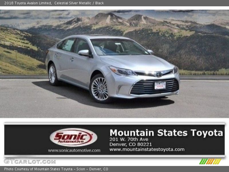 Celestial Silver Metallic / Black 2018 Toyota Avalon Limited