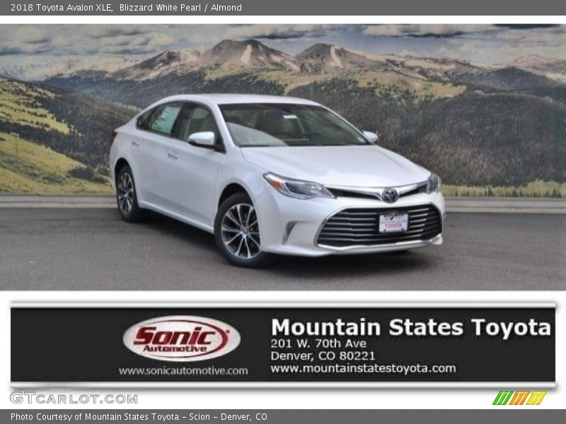 Blizzard White Pearl / Almond 2018 Toyota Avalon XLE