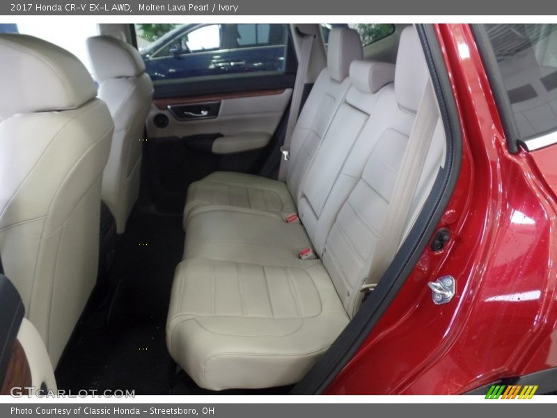 Molten Lava Pearl / Ivory 2017 Honda CR-V EX-L AWD