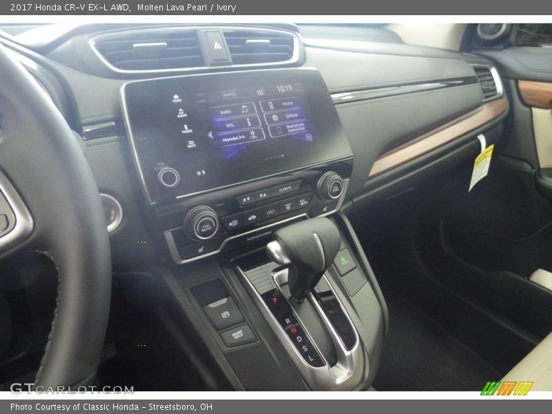 Molten Lava Pearl / Ivory 2017 Honda CR-V EX-L AWD