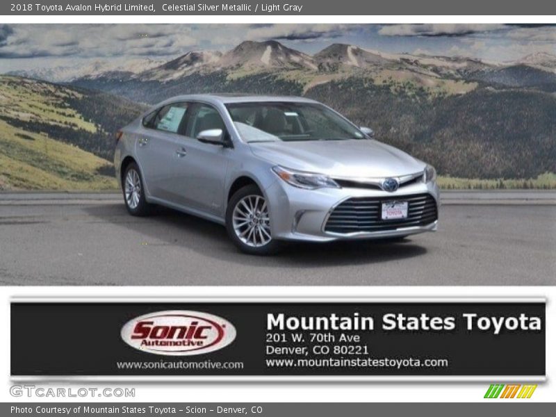 Celestial Silver Metallic / Light Gray 2018 Toyota Avalon Hybrid Limited