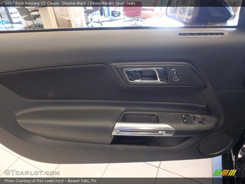 Shadow Black / Ebony Recaro Sport Seats 2017 Ford Mustang GT Coupe