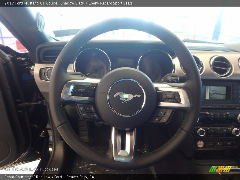 Shadow Black / Ebony Recaro Sport Seats 2017 Ford Mustang GT Coupe