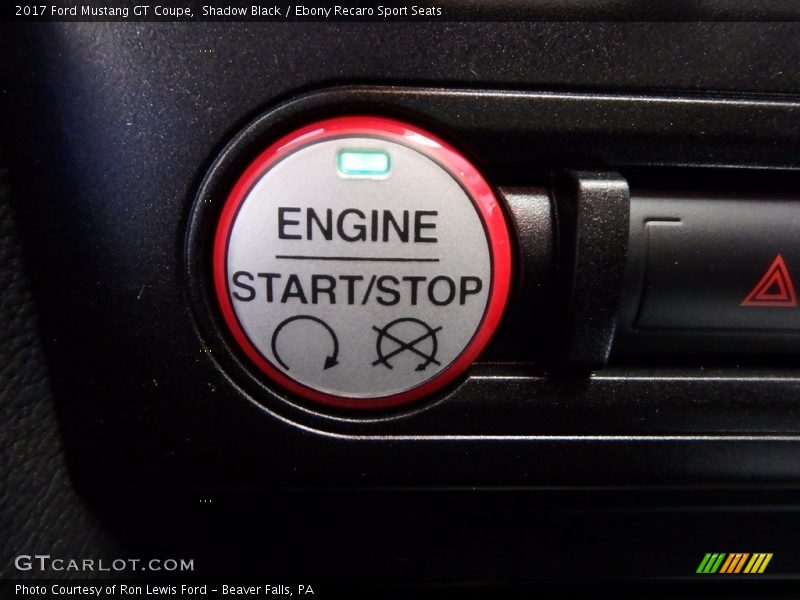 Shadow Black / Ebony Recaro Sport Seats 2017 Ford Mustang GT Coupe