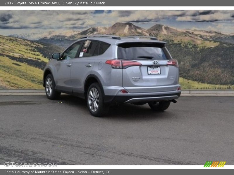 Silver Sky Metallic / Black 2017 Toyota RAV4 Limited AWD