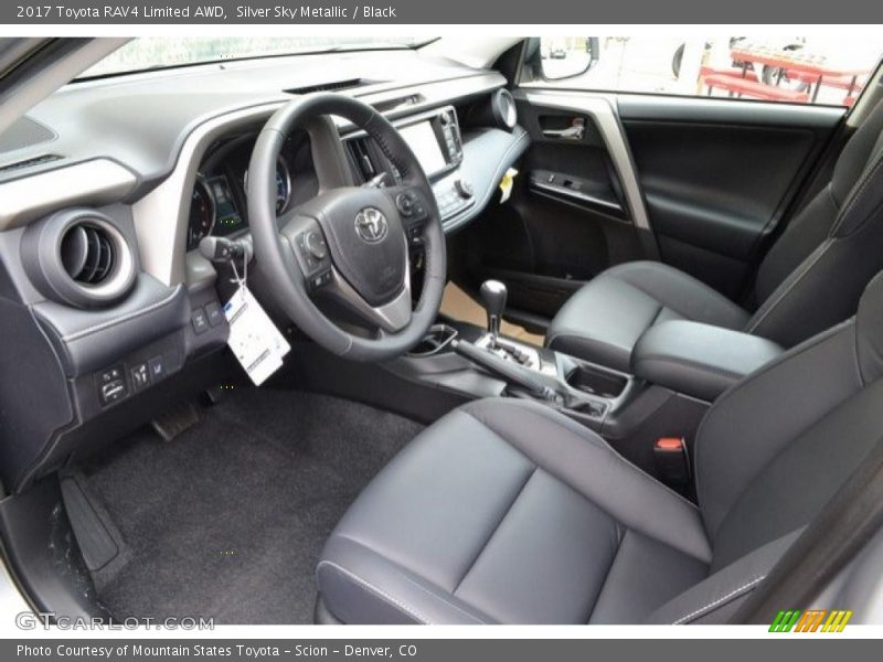 Silver Sky Metallic / Black 2017 Toyota RAV4 Limited AWD