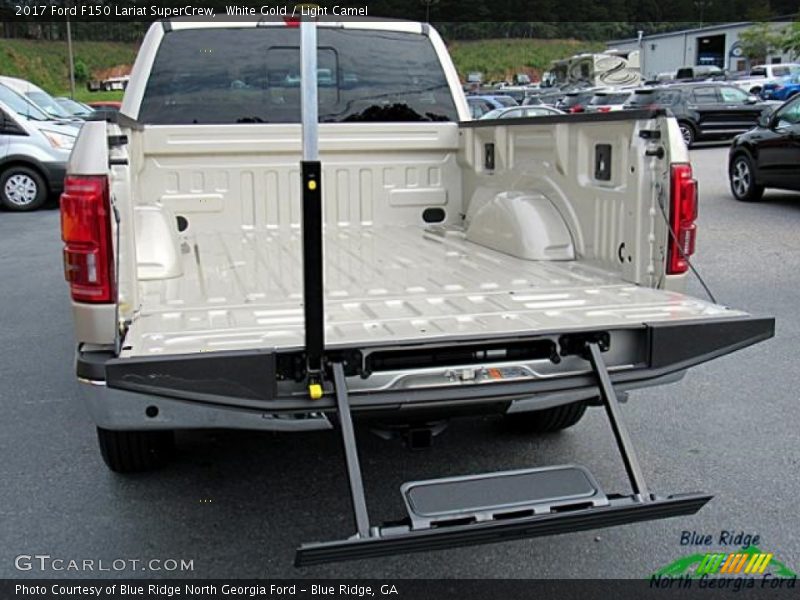 White Gold / Light Camel 2017 Ford F150 Lariat SuperCrew