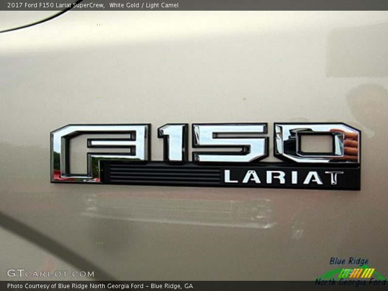 White Gold / Light Camel 2017 Ford F150 Lariat SuperCrew